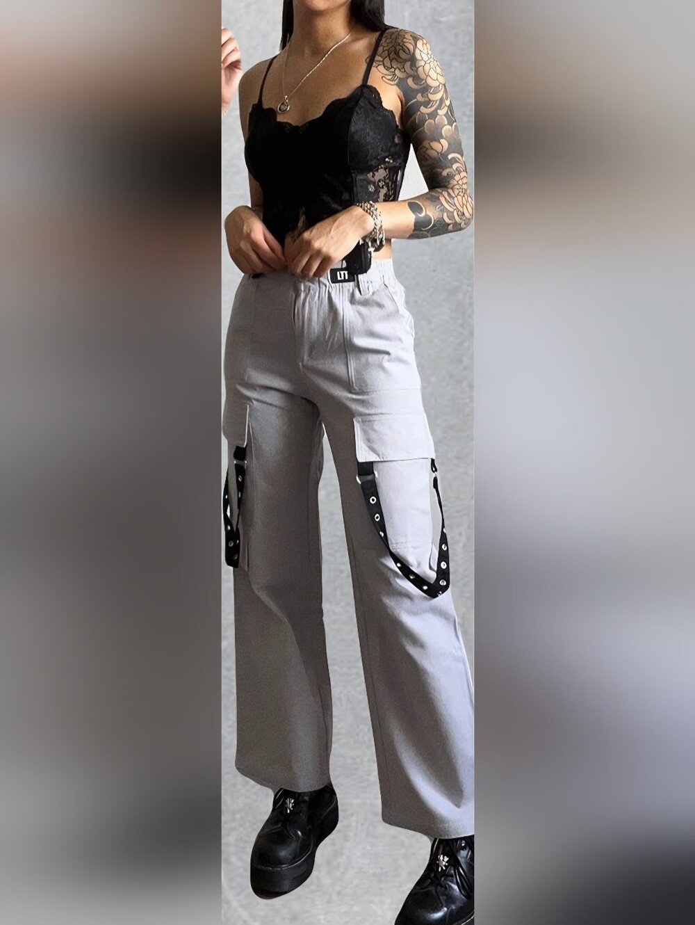 Love Too True Grey Cargo Pant